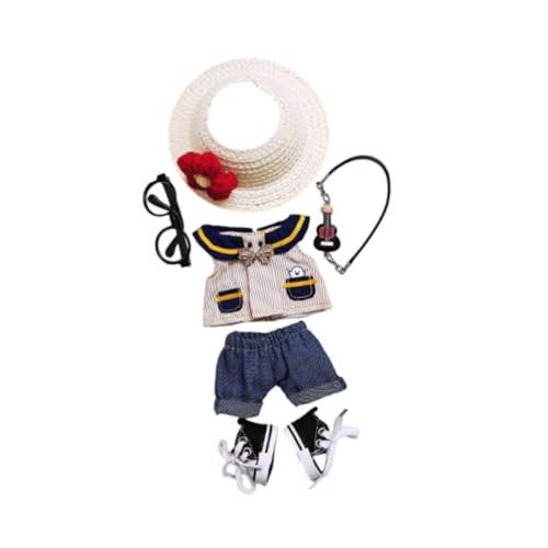 Sharplace Plüschpuppenkleidung DIY Stilvolles weiches Puppenoutfit für 15cm 17cm Puppen Mädchen Geschenke, Gitarrenkette Sharplace Plüschpuppenkleidung DIY Stilvolles weiches Puppenoutfit für 15cm 17cm Puppen Mädchen Geschenke, Gitarrenkette von Sharplace