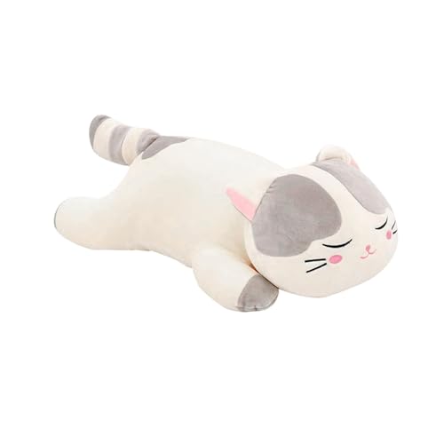 Sharplace Plüschtier, liegende Katze, Anime, 60 cm lang, pralles Pluh-Kätzchen, Stofftier, Plüsch-Katzenspielzeug für Geburtstagsgeschenke, Raumdekoration, Sharplace Plüschtier, liegende Katze, Anime, 60 cm lang, pralles Pluh-Kätzchen, Stofftier, Plüsch-Katzenspielzeug für Geburtstagsgeschenke, Raumdekoration, von Sharplace