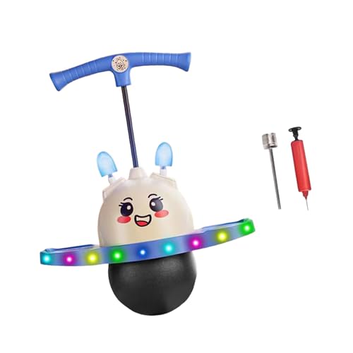 Sharplace Pogo, Hüpfball mit Buntem Licht, inklusive Luftpumpe, Sprungbrett, Hüpfspielzeug für Kindergartengeschenke, Kinder, Blau Sharplace Pogo, Hüpfball mit Buntem Licht, inklusive Luftpumpe, Sprungbrett, Hüpfspielzeug für Kindergartengeschenke, Kinder, Blau von Sharplace