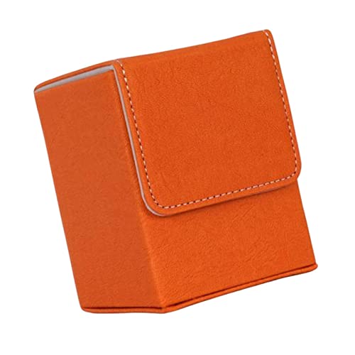Sharplace Premium Kartenbox für über 100 Spielkarten - Stilvolle Aufbewahrungslösung, Orange von Sharplace