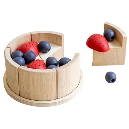 Sharplace Pretend Play Food Pädagogisches Lernspielzeug Kuchen Modell Zubehör Holz Geburtstagsgeschenk für Jungen Mädchen Sharplace Pretend Play Food Pädagogisches Lernspielzeug Kuchen Modell Zubehör Holz Geburtstagsgeschenk für Jungen Mädchen von Sharplace