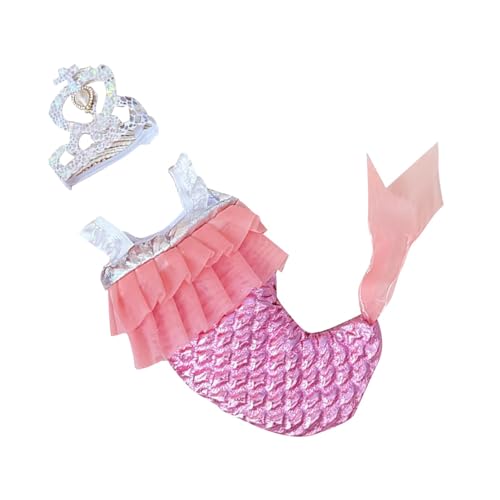 Sharplace Puppe Meerjungfrauenschwanz-Kostüm, Mädchenpuppen-Outfits und Haar-Accessoire für Anhängerpuppen, kleines Mädchen, Geschenk, Kinderspielzeug, Alter Sharplace Puppe Meerjungfrauenschwanz-Kostüm, Mädchenpuppen-Outfits und Haar-Accessoire für Anhängerpuppen, kleines Mädchen, Geschenk, Kinderspielzeug, Alter von Sharplace