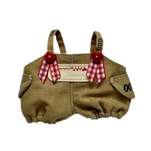 Sharplace Puppen-Hosenträger-Kostüm, handgefertigte Miniatur-Kleidung für 6-Zoll-Mädchenpuppen, Geburtstagsgeschenke von Sharplace