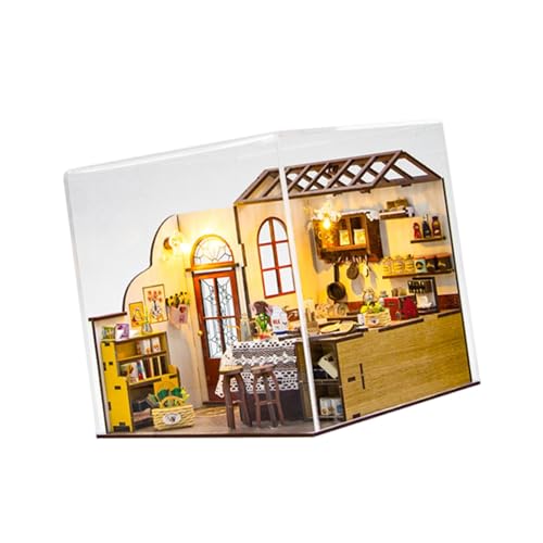 Sharplace Puppenhaus-Bausätze, Puppenhaus-Handwerkssammlung, eingebaute LED-Leuchten, Küche für Festivals, Valentinstag, kreatives Geschenk für Freunde Sharplace Puppenhaus-Bausätze, Puppenhaus-Handwerkssammlung, eingebaute LED-Leuchten, Küche für Festivals, Valentinstag, kreatives Geschenk für Freunde von Sharplace