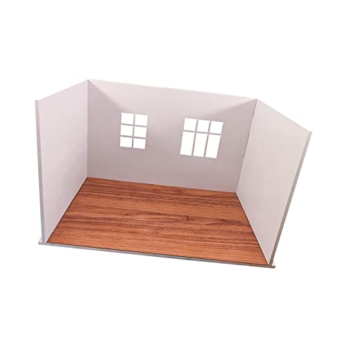 Sharplace Puppenhaus Küche Stall mit Fenster für Miniaturwelten - Elegante Ergänzung für Ihre Puppenstube von Sharplace