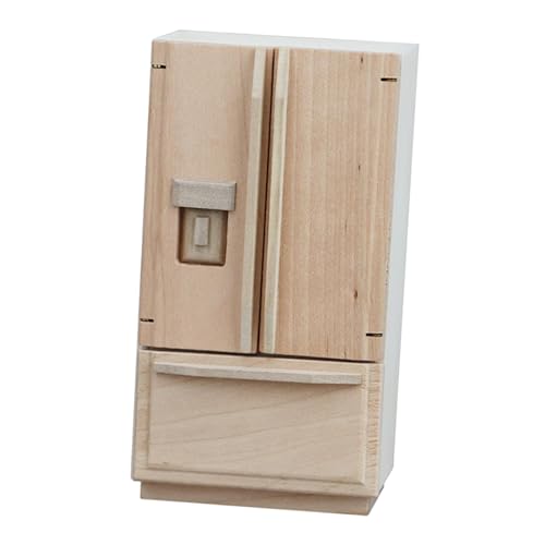 Sharplace Puppenhaus-Mini-Kühlschrank, realistisches Requisitenmodell im Maßstab 1/12, Puppenhaus-Dekoration, Puppenhausmöbel, Mini-Kühlschrank für die Küche von Sharplace