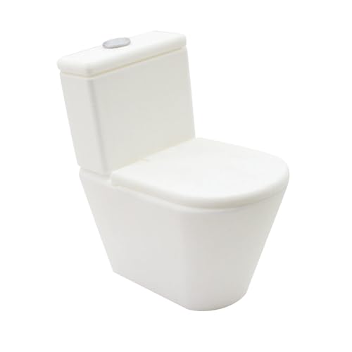 Sharplace Puppenhaus Miniatur Toilette Dusche Zimmer 1:12 Puppenhaus Dekorative Badezimmer Möbel Modell Lustiges Geschenk Spielzeug, Toilette von Sharplace