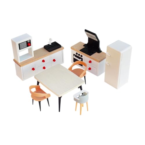 Sharplace Puppenhaus-Möbelset, Rollenspiel-Spielzeug, DIY-Teil, Klassische Simulation, Puppenhaus-, Miniatur-Möbelspielzeug für Kleinkinder ab 3 Jahren, Weißer Kühlschrank Sharplace Puppenhaus-Möbelset, Rollenspiel-Spielzeug, DIY-Teil, Klassische Simulation, Puppenhaus-, Miniatur-Möbelspielzeug für Kleinkinder ab 3 Jahren, Weißer Kühlschrank von Sharplace