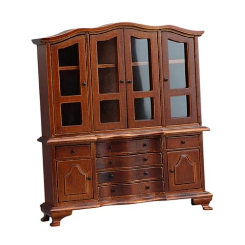 Sharplace Puppenhaus-Schrank, Vitrine, Spielzeugzubehör, tragbarer Miniatur-Schrank, Bücherregal, Vitrine für Wohnzimmer, Jungen Sharplace Puppenhaus-Schrank, Vitrine, Spielzeugzubehör, tragbarer Miniatur-Schrank, Bücherregal, Vitrine für Wohnzimmer, Jungen von Sharplace