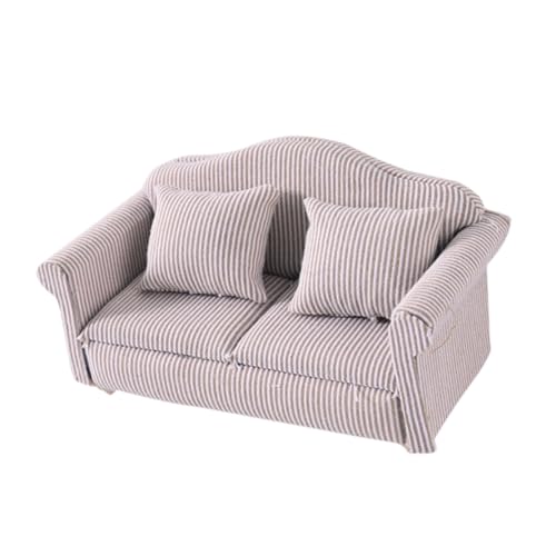 Sharplace Puppenhaus-Sofa im Maßstab 1/12, realistisch, klassisches Schlafzimmer, Mikroszene, Ornament, Puppenhaus-Dekoration, Miniaturmöbel, dekorativ, Style B Sharplace Puppenhaus-Sofa im Maßstab 1/12, realistisch, klassisches Schlafzimmer, Mikroszene, Ornament, Puppenhaus-Dekoration, Miniaturmöbel, dekorativ, Style B von Sharplace