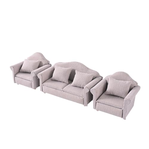 Sharplace Puppenhaus-Sofa im Maßstab 1/12, realistisch, klassisches Schlafzimmer, Mikroszene, Ornament, Puppenhaus-Dekoration, Miniaturmöbel, dekorativ, Style C Sharplace Puppenhaus-Sofa im Maßstab 1/12, realistisch, klassisches Schlafzimmer, Mikroszene, Ornament, Puppenhaus-Dekoration, Miniaturmöbel, dekorativ, Style C von Sharplace