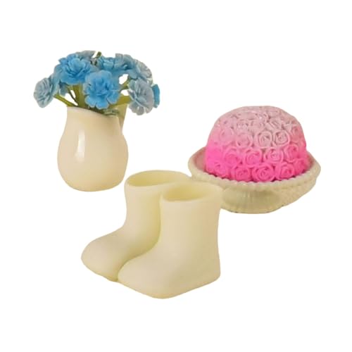 Sharplace Puppenhaus-Zubehör im Maßstab 1/12, Regenstiefel, Vase, Topf, Geschenk, DIY-Zubehör, Figuren, Märchengarten-Modell, Miniatur-Puppenhaus-Spielzeug, Style B von Sharplace