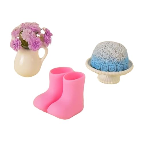 Sharplace Puppenhaus-Zubehör im Maßstab 1/12, Regenstiefel, Vase, Topf, Geschenk, DIY-Zubehör, Figuren, Märchengarten-Modell, Miniatur-Puppenhaus-Spielzeug, Style C von Sharplace
