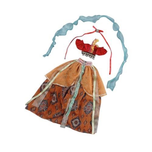 Sharplace Puppenkleid Kostüme Koordination Bildungsfoto Propne Dress Up DIY Toy Fashion für Geburtstagsgeschenk süße Puppenkleidung Outfits, Rote Rüschen Sharplace Puppenkleid Kostüme Koordination Bildungsfoto Propne Dress Up DIY Toy Fashion für Geburtstagsgeschenk süße Puppenkleidung Outfits, Rote Rüschen von Sharplace