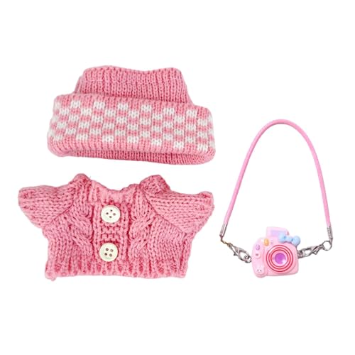 Sharplace Puppenkleidung, Pullover und Mütze, bequem, stilvoll, süßes Kleid, Spielzeug, Kostüm, Puppenzubehör für 15 cm/17 cm Puppen, DIY-Zubehör, Rosa Sharplace Puppenkleidung, Pullover und Mütze, bequem, stilvoll, süßes Kleid, Spielzeug, Kostüm, Puppenzubehör für 15 cm/17 cm Puppen, DIY-Zubehör, Rosa von Sharplace