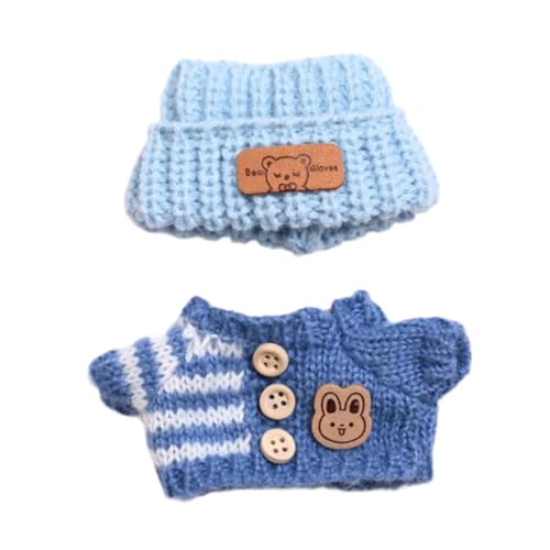 Sharplace Puppenkleidung, Puppenoutfit, weiche Dekoration, handgefertigter Pullover und Kopfbedeckung, Puppenzubehör für Foto-Requisiten, DIY-Basteln, Blau Sharplace Puppenkleidung, Puppenoutfit, weiche Dekoration, handgefertigter Pullover und Kopfbedeckung, Puppenzubehör für Foto-Requisiten, DIY-Basteln, Blau von Sharplace