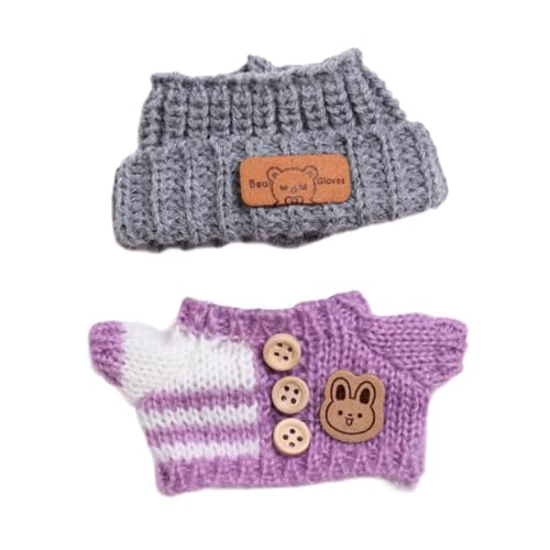 Sharplace Puppenkleidung, Puppenoutfit, weiche Dekoration, handgefertigter Pullover und Kopfbedeckung, Puppenzubehör für Foto-Requisiten, DIY-Basteln, Lila Sharplace Puppenkleidung, Puppenoutfit, weiche Dekoration, handgefertigter Pullover und Kopfbedeckung, Puppenzubehör für Foto-Requisiten, DIY-Basteln, Lila von Sharplace