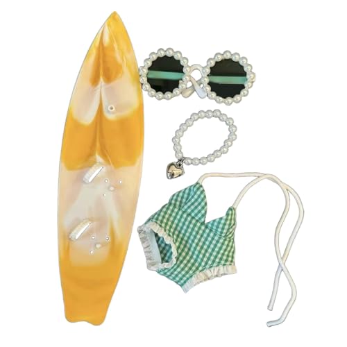 Sharplace Puppenkleidung Perlenbesetzte Sonnenbrille für 17 cm große Puppen Bezauberndes Kostüm Trendige Mottoparty-Halskette Mini-Badeanzug mit Punkten, GrÜn Sharplace Puppenkleidung Perlenbesetzte Sonnenbrille für 17 cm große Puppen Bezauberndes Kostüm Trendige Mottoparty-Halskette Mini-Badeanzug mit Punkten, GrÜn von Sharplace