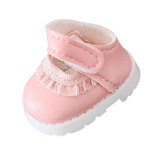 Sharplace Puppenschuhe, Kostümzubehör, PU-, süßes Miniaturspielzeug, handgefertigtes Modell für 17 cm große Puppenanhänger, Puppen, Mädchenpuppen, Rosa Sharplace Puppenschuhe, Kostümzubehör, PU-, süßes Miniaturspielzeug, handgefertigtes Modell für 17 cm große Puppenanhänger, Puppen, Mädchenpuppen, Rosa von Sharplace