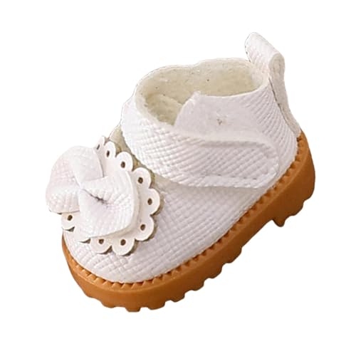 Sharplace Puppenschuhe, Kostümzubehör, PU-, süßes Miniaturspielzeug, handgefertigtes Modell für 17 cm große Puppenanhänger, Puppen, Mädchenpuppen, Weiß Sharplace Puppenschuhe, Kostümzubehör, PU-, süßes Miniaturspielzeug, handgefertigtes Modell für 17 cm große Puppenanhänger, Puppen, Mädchenpuppen, Weiß von Sharplace