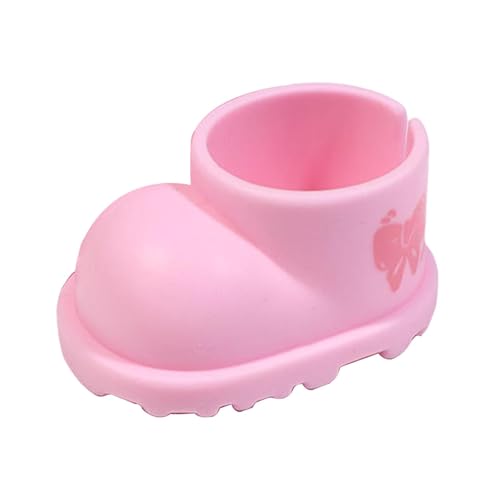 Sharplace Puppenstiefeletten, handgefertigt, zum Rollenspiel, zum Anziehen, bequemes Kostüm, Zubehör, Dekorationsteile für 17 cm oder 15 cm Puppen, Rosa Schleife Sharplace Puppenstiefeletten, handgefertigt, zum Rollenspiel, zum Anziehen, bequemes Kostüm, Zubehör, Dekorationsteile für 17 cm oder 15 cm Puppen, Rosa Schleife von Sharplace