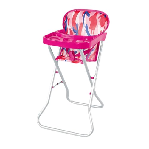 Sharplace Puppenstuhl-Rollenspiele simuliert mit Tablett, Babypuppenzubehör für 9-12-Zoll-Puppensensorische Entwicklung imaginativ von Sharplace