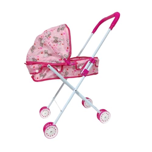 Sharplace Puppenwagen-Kollektion, Puppenwagen-Kollektion, fördert Entwicklungsfähigkeiten, Simulations-Kinderwagen-Spielzeug, faltbar, für Rollenspiele zu Hause, Katzenmuster Sharplace Puppenwagen-Kollektion, Puppenwagen-Kollektion, fördert Entwicklungsfähigkeiten, Simulations-Kinderwagen-Spielzeug, faltbar, für Rollenspiele zu Hause, Katzenmuster von Sharplace