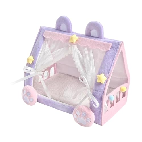 Sharplace Puppenzeltbett, Puppenhauszubehör, tragbares süßes Minizelt, bequemes Plüschfigur-Schlafbett, Miniaturmöbel Sharplace Puppenzeltbett, Puppenhauszubehör, tragbares süßes Minizelt, bequemes Plüschfigur-Schlafbett, Miniaturmöbel von Sharplace