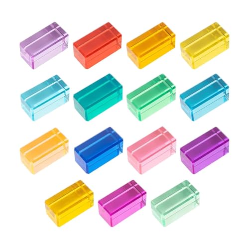 Sharplace Regenbogen-Bausteine-Set, Regenbogen-Acryl-Edelstein-Würfel, Blöcke, sensorisches Spielzeug, sanftes Training, Stapelspielzeug für im, 15 Stück Sharplace Regenbogen-Bausteine-Set, Regenbogen-Acryl-Edelstein-Würfel, Blöcke, sensorisches Spielzeug, sanftes Training, Stapelspielzeug für im, 15 Stück von Sharplace