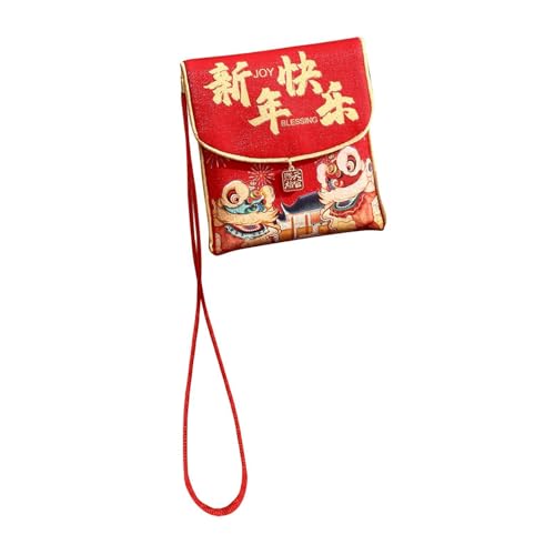 Sharplace Roter Umschlag für das Neujahrsfest in China, Geschenkverpackung für Kinder, mit Lanyard Sharplace Roter Umschlag für das Neujahrsfest in China, Geschenkverpackung für Kinder, mit Lanyard von Sharplace