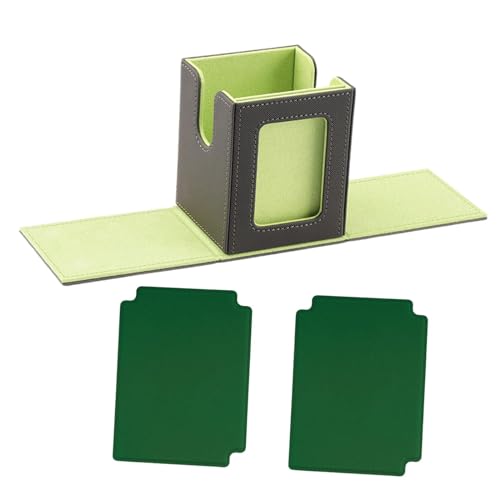 Sharplace Sammelkarten-Deckbox, Karten-Aufbewahrungsbox, Kratzfest, schützender Display-Fensterhalter für das Sammelalbum mit Baseballkarten, Grün von Sharplace