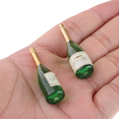 Sharplace Sammlung von 25 27 Miniatur Weinflaschen für Puppenhaus - Dekorative Accessoires für Bar und Küche, Grün, 25 STK von Sharplace