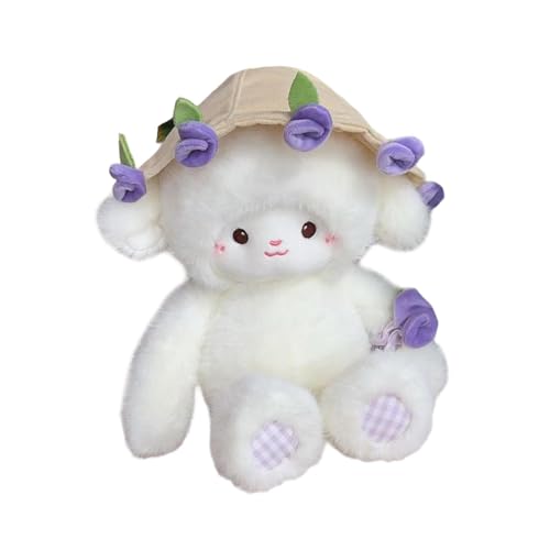 Sharplace Schaf-Plüschpuppe, Spielzeug, Ornament, Figur, bezaubernd, zum Basteln, tragbares Stofftier, Heimdekoration für Mädchen, Kindertag, Wohnzimmer, Lila von Sharplace
