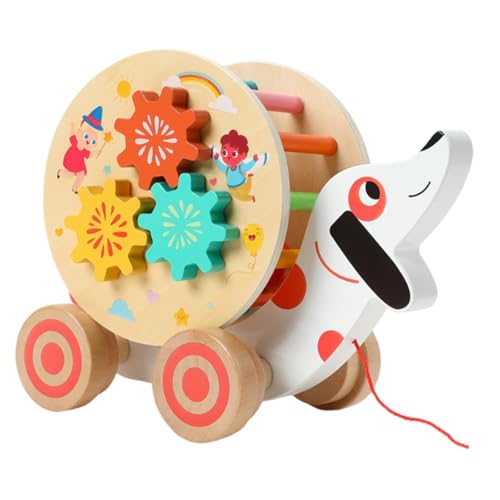 Sharplace Schieben und Ziehen Sie entlang, Bausteine für Kinder, handgefertigtes Holzspielzeugform für 1 -Jährige für Kinder, Welpe Sharplace Schieben und Ziehen Sie entlang, Bausteine für Kinder, handgefertigtes Holzspielzeugform für 1 -Jährige für Kinder, Welpe von Sharplace