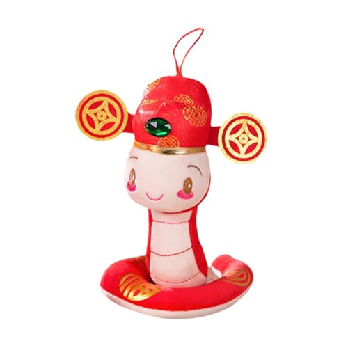 Sharplace Schlangen-Stofftier, Schlangen-Plüsch-Puppen-Ornament, weiches kreatives Tiers pielzeug, Party-Gefälligkeiten für Büro Tisch Frühlings fest, 22cm mit Lanyard Sharplace Schlangen-Stofftier, Schlangen-Plüsch-Puppen-Ornament, weiches kreatives Tiers pielzeug, Party-Gefälligkeiten für Büro Tisch Frühlings fest, 22cm mit Lanyard von Sharplace