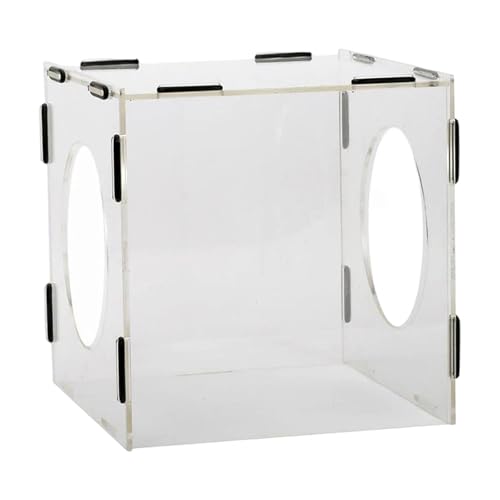 Sharplace Schleifstaubbox, transparente Abdeckung, staubdichter Käfig für Tischplatten, staubdichte Haube zum Polieren, Polieren, verhindert wegfliegenden Staub, 30cmx30cmx30cm von Sharplace