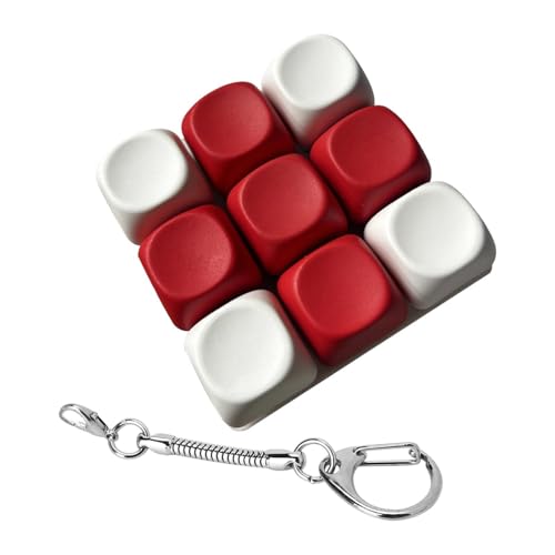 Sharplace --Schlüsselanhänger, Klicker, Kleiner Knopf, Sensory-Spielzeug, Finger-Tastaturen, Spielzeug für Freunde, Tasche, Weiß Rot Sharplace --Schlüsselanhänger, Klicker, Kleiner Knopf, Sensory-Spielzeug, Finger-Tastaturen, Spielzeug für Freunde, Tasche, Weiß Rot von Sharplace