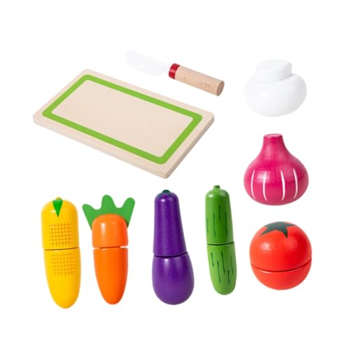 Sharplace Schneiden von Lebensmitteln Spielzeug Küchenzubehör Simulation Farbbekannung Fun Bildungsspielzeug Täuschen Sie Sich Lebensmittel für Mädchen Geschenk von Sharplace