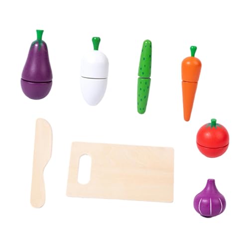 Sharplace Schneidespielzeug für Lebensmittel, frühes Lernspielzeug, Rollenspiel, Küchen-Spielset für Jungen und Mädchen im Vorschulalter ab 3 Jahren, Gemüse von Sharplace