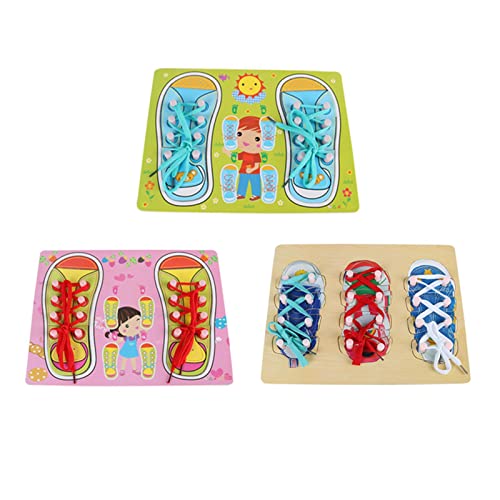 Sharplace Schnürsenkel binden Schuhe tragen Busy Board Spielzeug für Kinder Kinder Geschenk von Sharplace