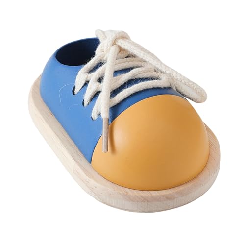 Sharplace Schuhe binden, Lernspielzeug, Frühlernspielzeug, Holz, tragbares Schnürspiel, Schuhe binden, Übung für unterwegs, Kindergeburtstagsgeschenk, Blau Sharplace Schuhe binden, Lernspielzeug, Frühlernspielzeug, Holz, tragbares Schnürspiel, Schuhe binden, Übung für unterwegs, Kindergeburtstagsgeschenk, Blau von Sharplace