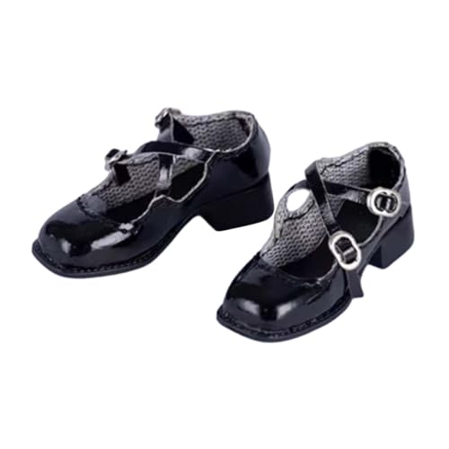 Sharplace Schuhe mit niedrigem Absatz, PU-Accessoires, Outfit-Puppen, Anzieh-Accessoire, Bequeme Abendschuhe, Schuhe für 1/6-Figuren, Schwarz Sharplace Schuhe mit niedrigem Absatz, PU-Accessoires, Outfit-Puppen, Anzieh-Accessoire, Bequeme Abendschuhe, Schuhe für 1/6-Figuren, Schwarz von Sharplace