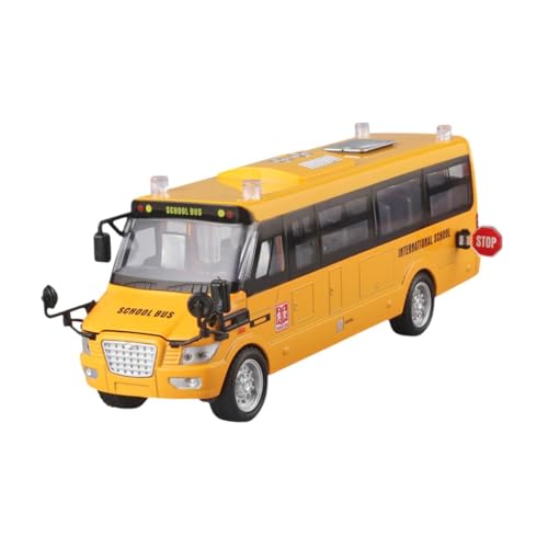 Sharplace Schulbusspielzeug Inertial Engineering Car Interaction Toy Kinderspielzeugauto räumliche logische Denken Entwicklungs Reibung Auto von Sharplace