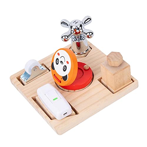 Sharplace Sensory Board Toys Holzhandwerksspielzeug Busy Board Spielzeug für Indoor-Interaktion von Sharplace