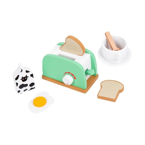 Sharplace Simulation Holzküchenspielzeug Rollenspielspielzeug Fähigkeitsentwicklung Frühes Lernen Pretend Food Set für Mädchen Jungen Alter 3 4 5 6, Brotmacher Sharplace Simulation Holzküchenspielzeug Rollenspielspielzeug Fähigkeitsentwicklung Frühes Lernen Pretend Food Set für Mädchen Jungen Alter 3 4 5 6, Brotmacher von Sharplace