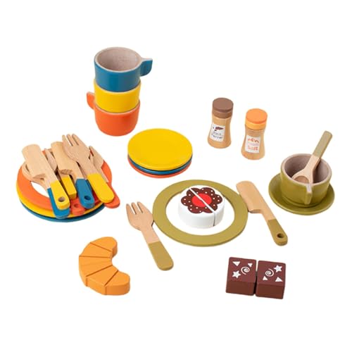 Sharplace Spielgeschirr und -Teller aus, Spielzeug-Geschirrset für 3-, 4-, 5- und 6-Jährige, farblich passende Löffel, pädagogisches Geburtstagsgeschenk Sharplace Spielgeschirr und -Teller aus, Spielzeug-Geschirrset für 3-, 4-, 5- und 6-Jährige, farblich passende Löffel, pädagogisches Geburtstagsgeschenk von Sharplace