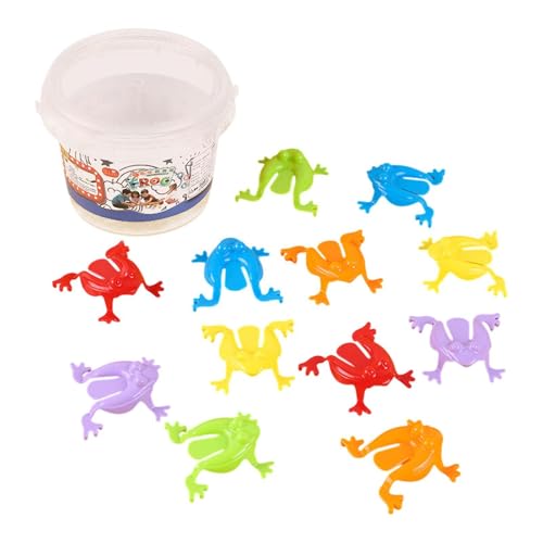 Sharplace Springendes Froschspielzeug mit Eimer, mit den Fingern drückendes, lustiges hüpfendes Froschspielzeug, Froschspielzeug, 13 Stück Sharplace Springendes Froschspielzeug mit Eimer, mit den Fingern drückendes, lustiges hüpfendes Froschspielzeug, Froschspielzeug, 13 Stück von Sharplace