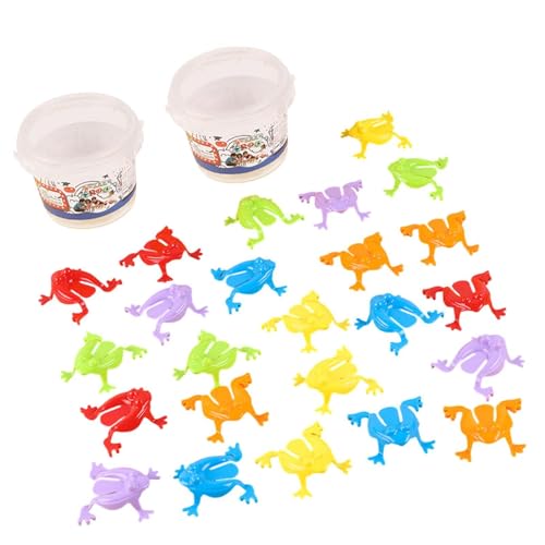 Sharplace Springendes Froschspielzeug mit Eimer, mit den Fingern drückendes, lustiges hüpfendes Froschspielzeug, Froschspielzeug, 26 Stück Sharplace Springendes Froschspielzeug mit Eimer, mit den Fingern drückendes, lustiges hüpfendes Froschspielzeug, Froschspielzeug, 26 Stück von Sharplace