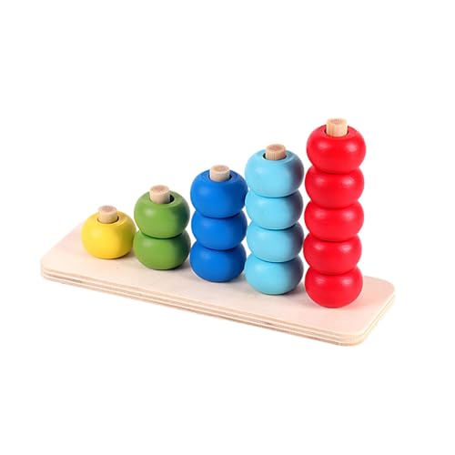 Sharplace Stapelspielzeug zum Sortieren von Farben, sensorisches Spielzeug, Mathematik-Aufklärung, pädagogisches Zählspiel für 1- bis 3-jährige Kleinkinder, Sharplace Stapelspielzeug zum Sortieren von Farben, sensorisches Spielzeug, Mathematik-Aufklärung, pädagogisches Zählspiel für 1- bis 3-jährige Kleinkinder, von Sharplace