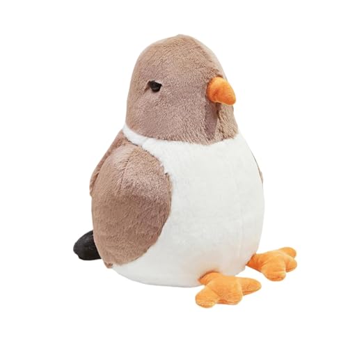 Sharplace Stoffed Animal Pigeon Toy Decoration Collection Soft Birthday Geschenke Home Decor Stuffed Bird für Zuhause Erwachsene, Braun von Sharplace